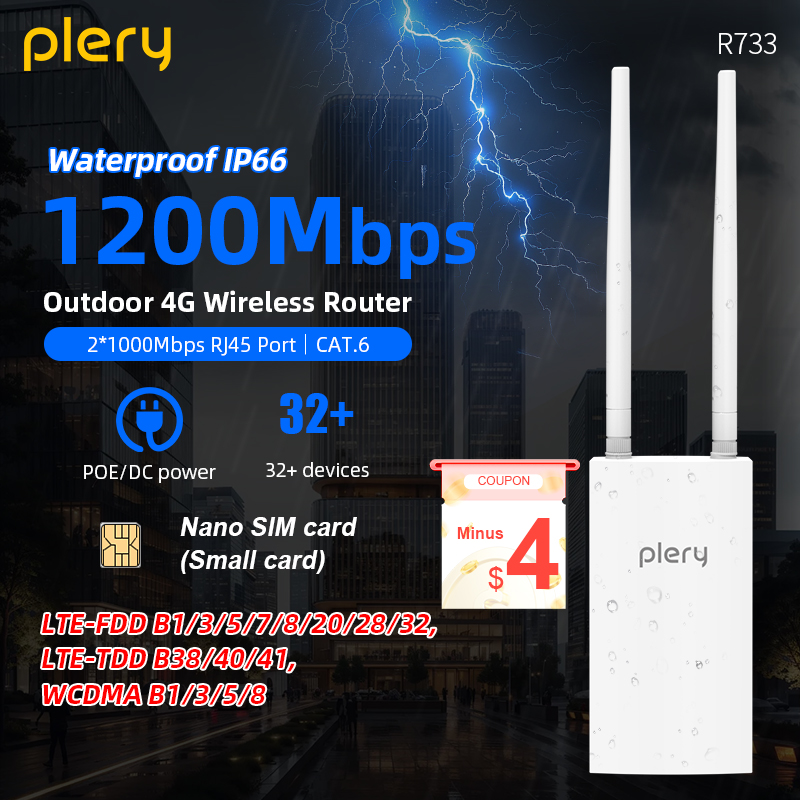5G Cpe Router Outdoor - Plery WIFI 5 1200Mbps Wireless Router
