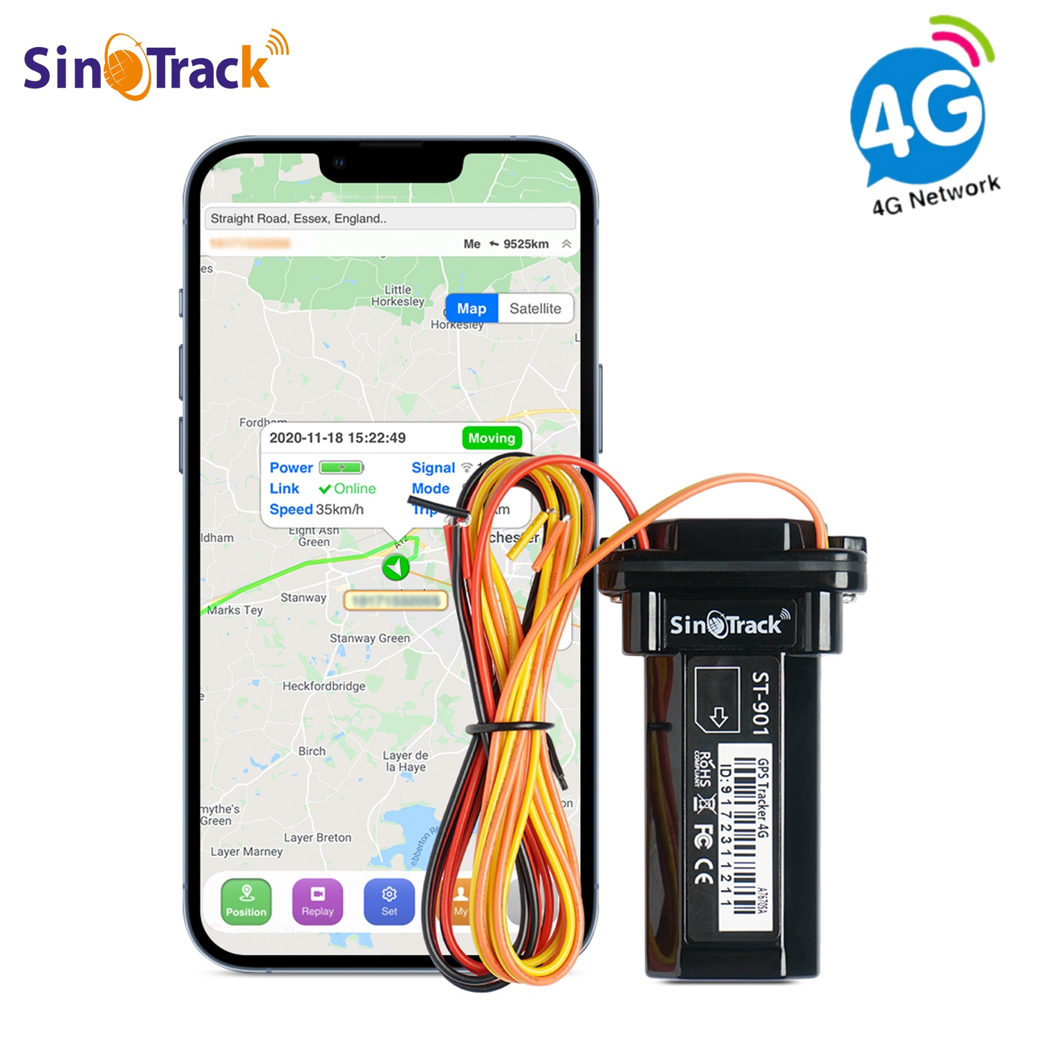 4G Lte Router Outdoor Waterproof - 4G Mini Tracker ST-901L Waterproof Built-in