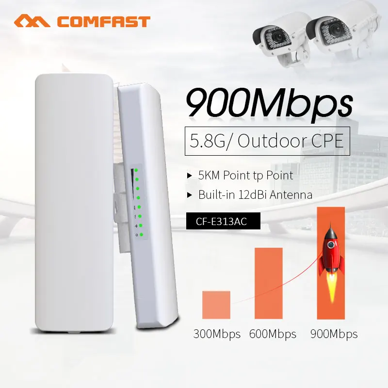 5G Cpe Router Outdoor - COMFAST 900Mbps Outdoor CPE 3-5KM Long