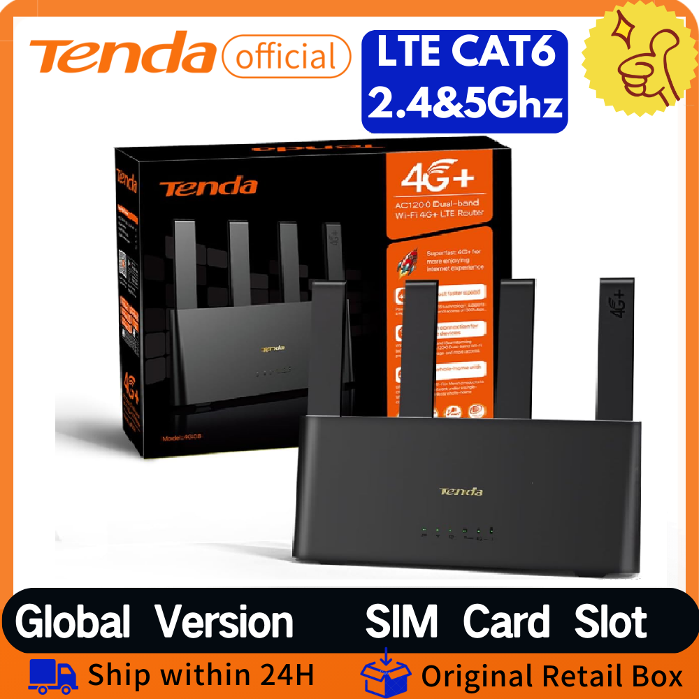 Industrial 4G Router Vpn - Tenda 4G08 4G+ Router AC1200 CAT6