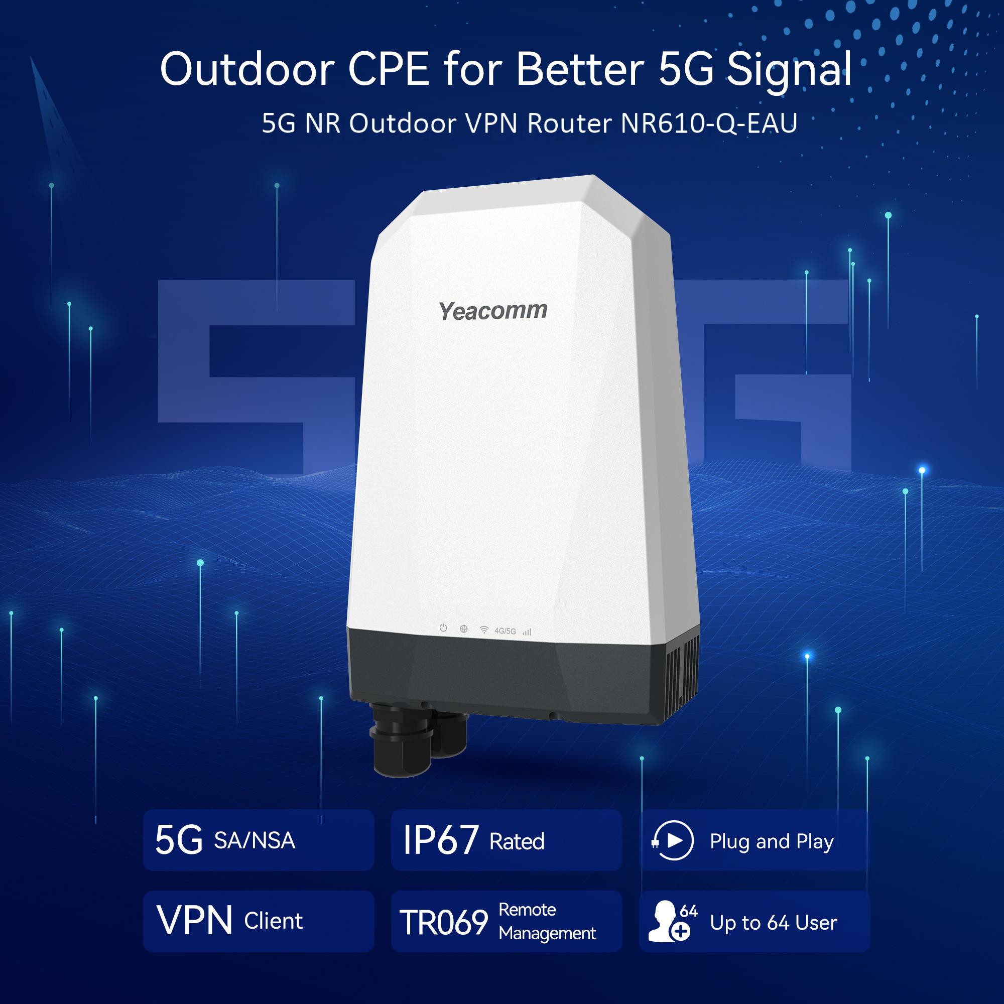 Yeacomm NR610-Q-EAU SA NSA 5G  - огляд і ціна 5G Outdoor Cpe Nsa Sa