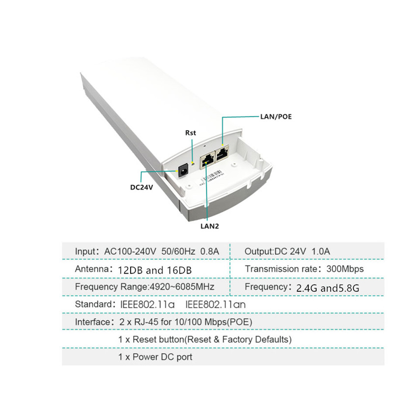 9344 9331 230 3-5km Chipset WI - огляд і ціна 5G Cpe Router Outdoor