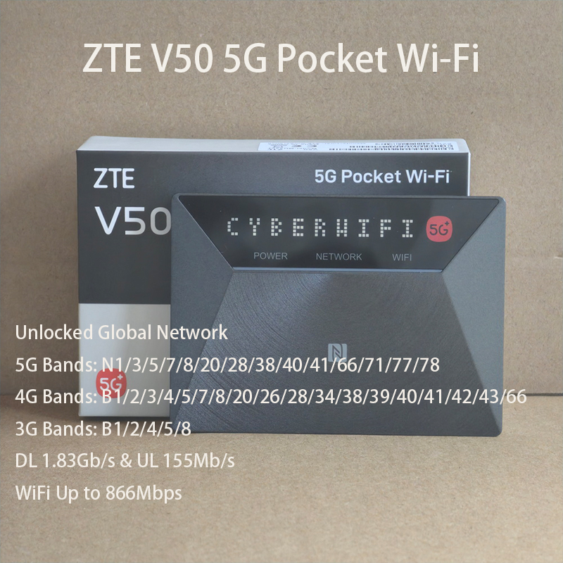 ZTE 5G Mobile WiFi V50 MU3351  - огляд і ціна 4G Router Dual Band Wifi Ac1200