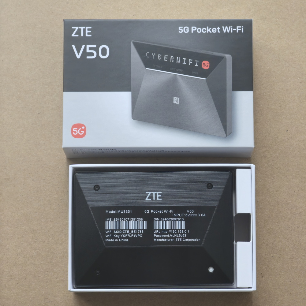 ZTE 5G Mobile WiFi V50 MU3351  - огляд і ціна 4G Router Dual Band Wifi Ac1200