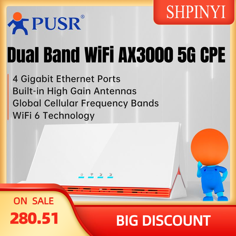 PUSR Global 4G/5G Dual Band Wi - огляд і ціна 4G Router Sim Card Slot Gigabit