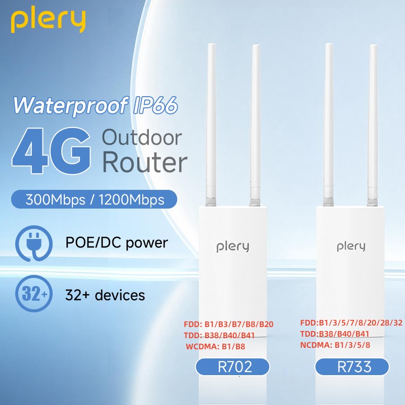 Plery 300Mbps+1200Mbps Outdoor - огляд і ціна 4G Lte Router Outdoor Waterproof