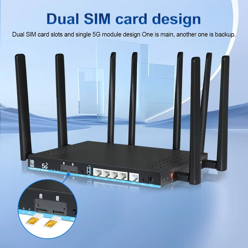 5G Openwrt 21 Gigabit Dual Ban - огляд і ціна 4G Router Sim Card Slot Gigabit
